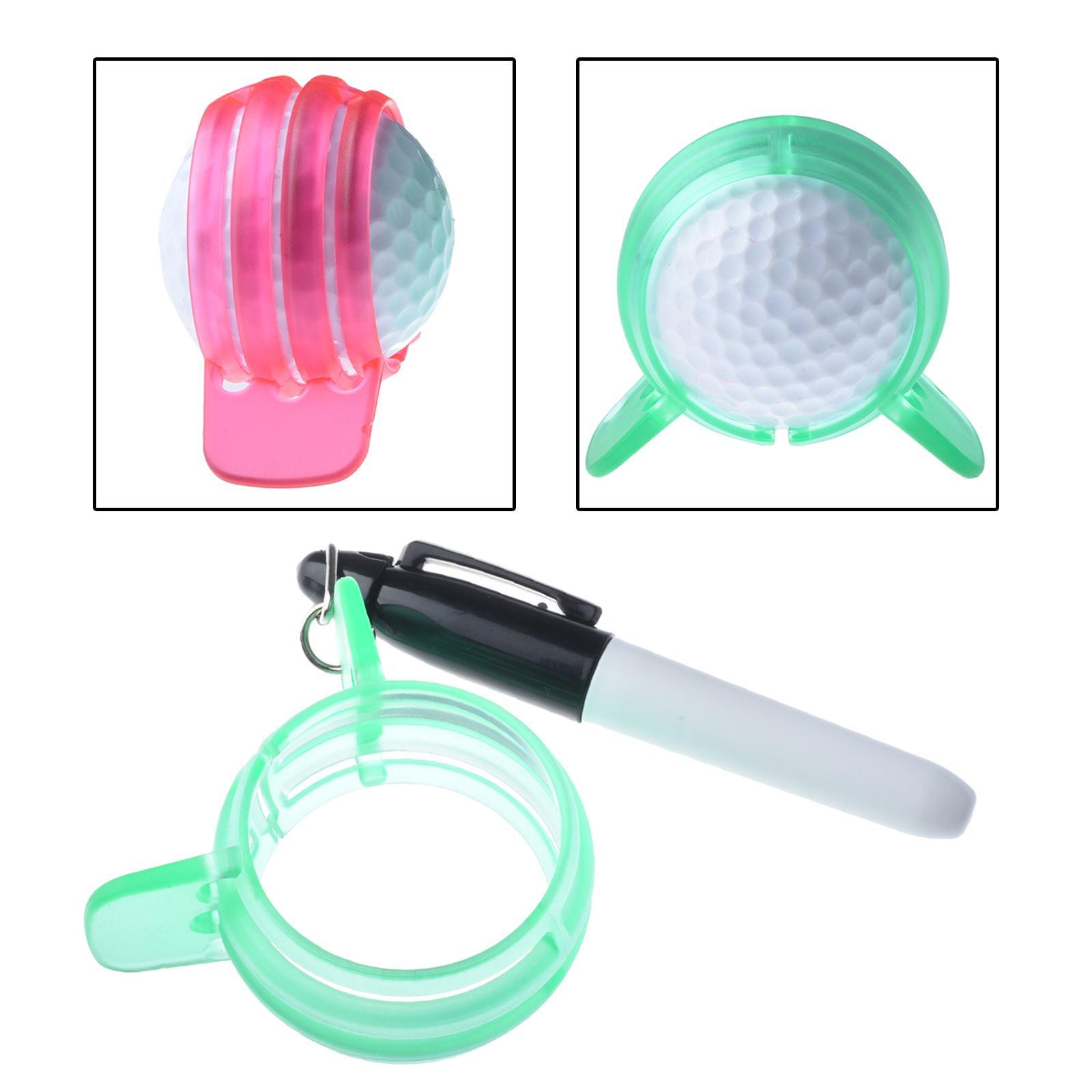 360 Degree Balance Golf Ball Alignment Marker 360 Degree Triple Lines Balls Liner for Golf