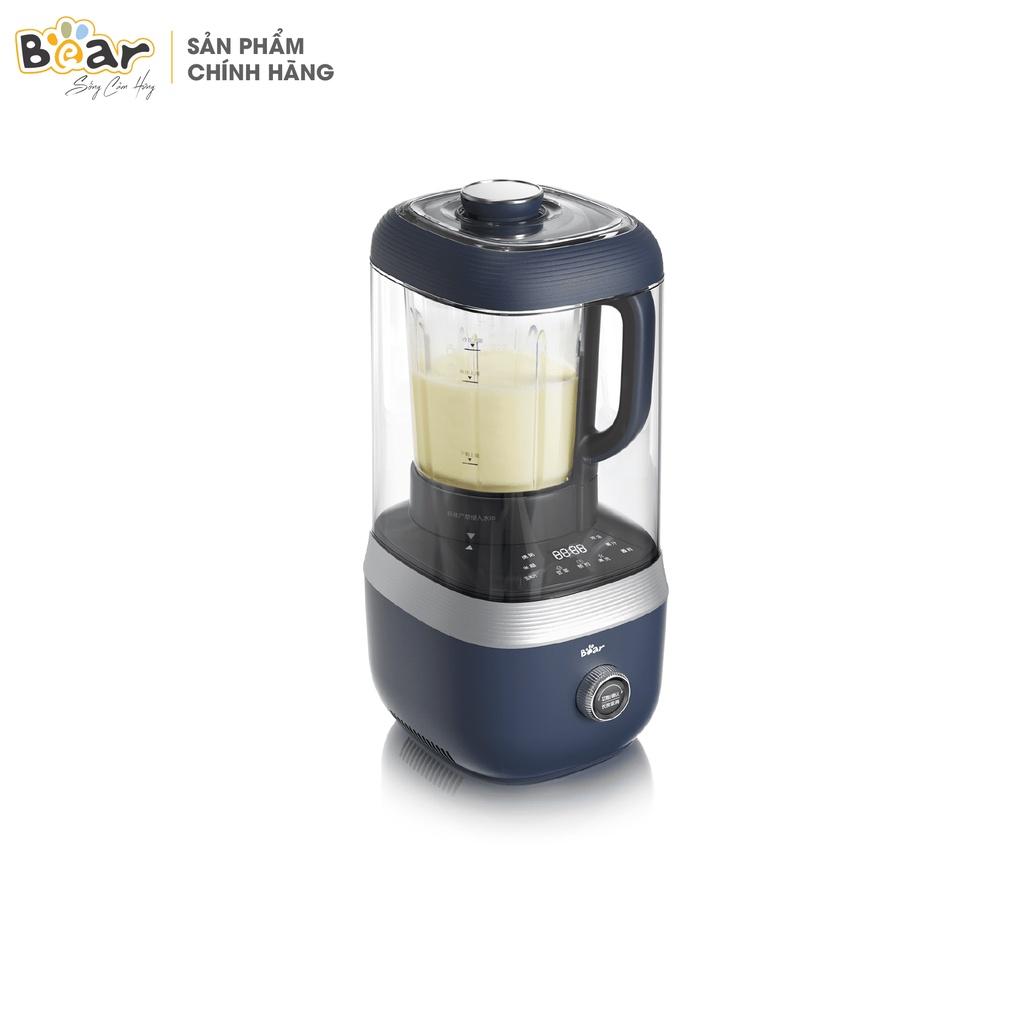 Máy xay nấu đa năng cách âm Bear PBJ-B06S2(PBJ-B06W1) màu xanh tím than, dung tích 1.5L,công suất lớn để xay, nấu nhiều loại thực phẩm dễ dàng với 7 tính năng chọn sẵn: làm sữa hạt, nấu cháo, nấu súp, xay sinh tố,…