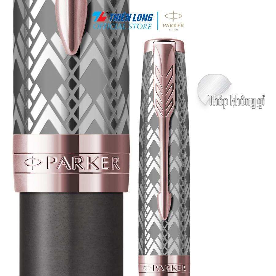 Bút bi cao cấp Parker SON X-M Grey PGT GB-2119790 - Thép không gỉ