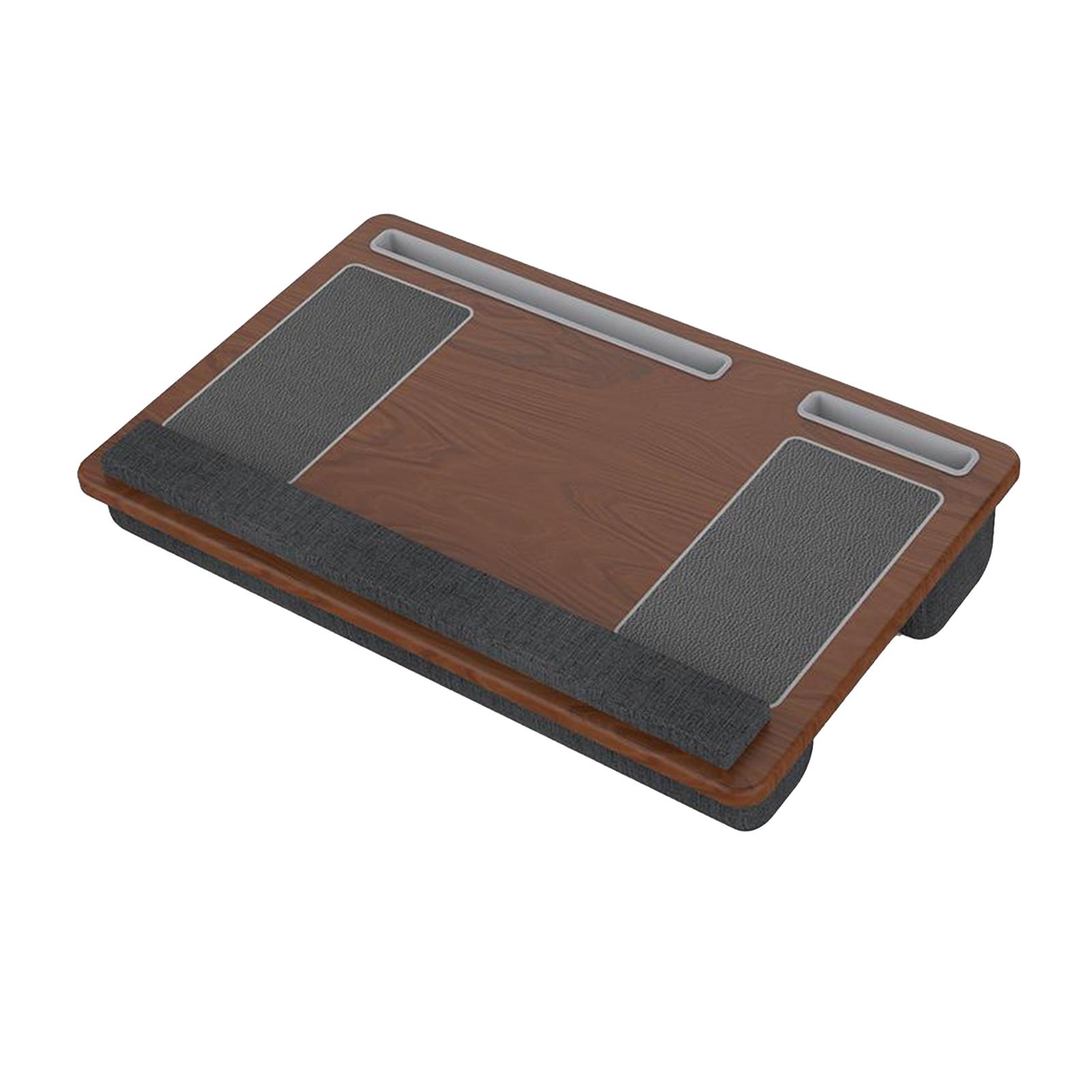 Computer Laptop Table Stand with Wrist Rest  Brown