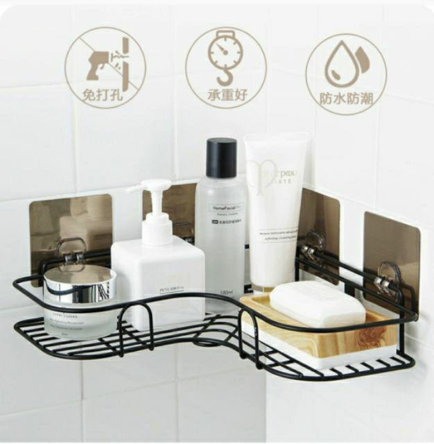 Kệ góc sắt dán tường siêu chắc