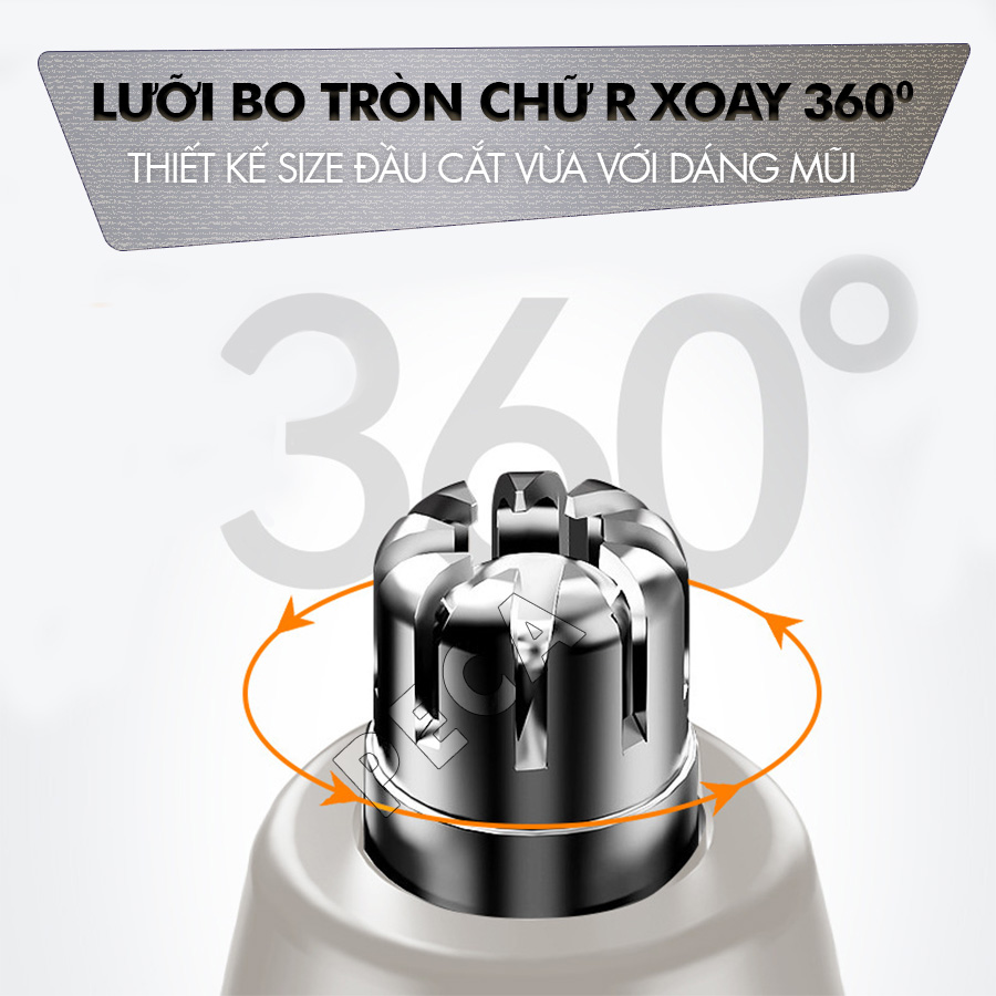 Máy tỉa lông mũi đa năng 3in1 Kemei KM-315 có thể tỉa râu, tóc mai, cạo lông - Hàng chính hãng