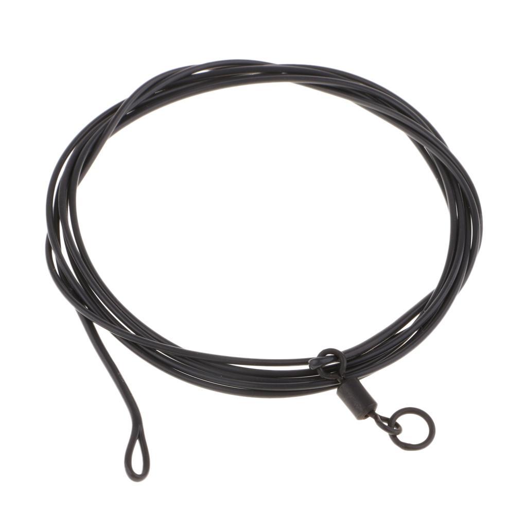 High Tensile Carp Fishing Rig Leader Braided Leader Line Safety Leader 1m 30lb