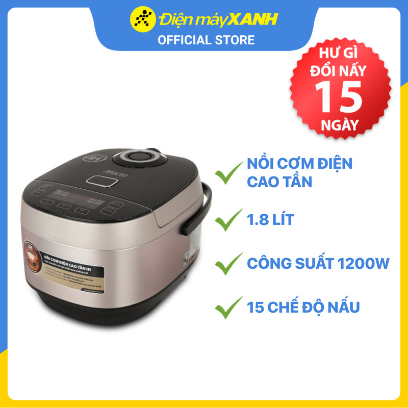 Nồi cơm cao tần Sunhouse Mama 1.8 lít SHD8959 - Hàng chính hãng