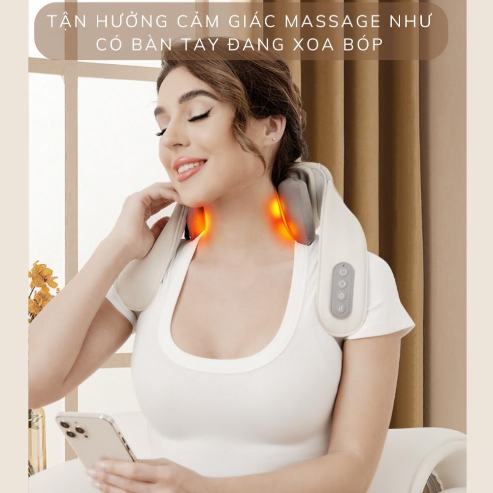 Máy Massage Cổ Vai Gáy 6D - Mô Phỏng Kỹ Thuật Massage Số 8 - GIAO MẦU NGẪU NHIÊN