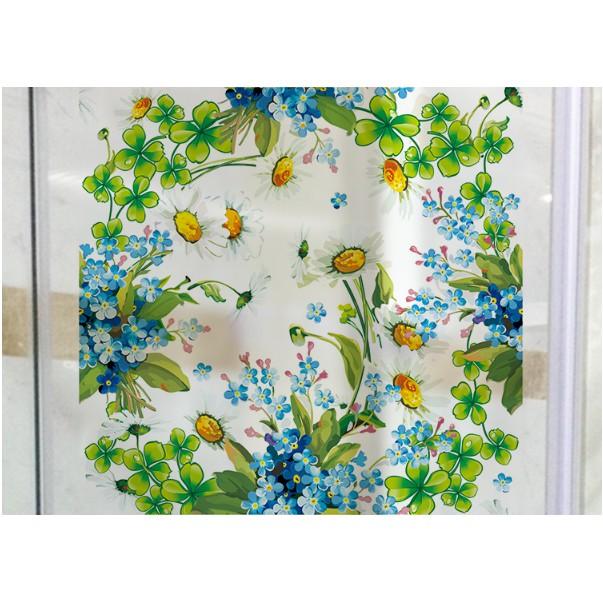Decal dán kính cao cấp - Vòng Hoa muôn màu