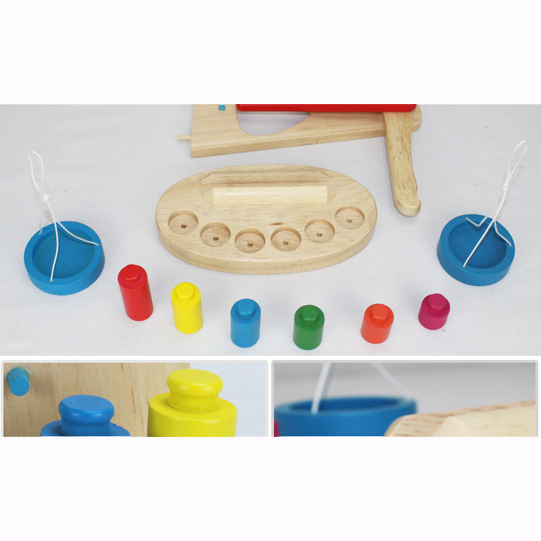 Giáo cụ Montessori – Cân gỗ thăng bằng M64