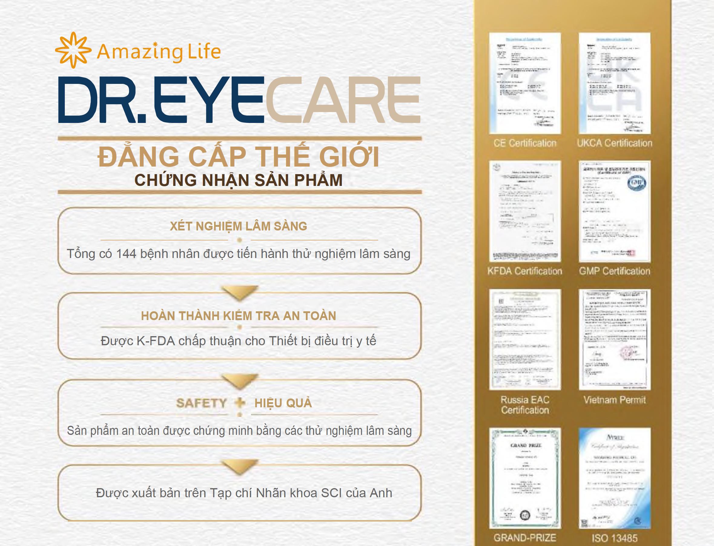 Máy nhiệt rung nén ép trị liệu khô mắt DR. EYECARE - Hàn quốc