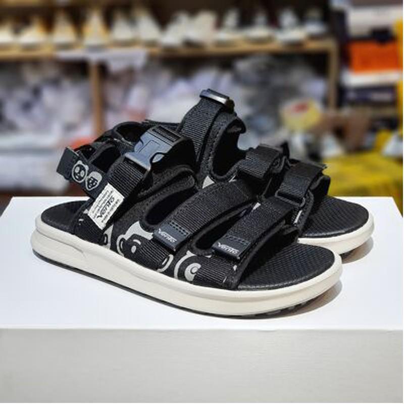 Giày Sandal Vento Nữ NB80 Màu Đen Họa Tiết Streetstyle