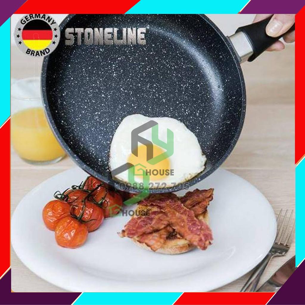 Bộ nồi chảo chống dính dùng bếp từ phủ đá thiên nhiên STONELINE @6588 - 2 chảo, 3 nồi , 3 nắp