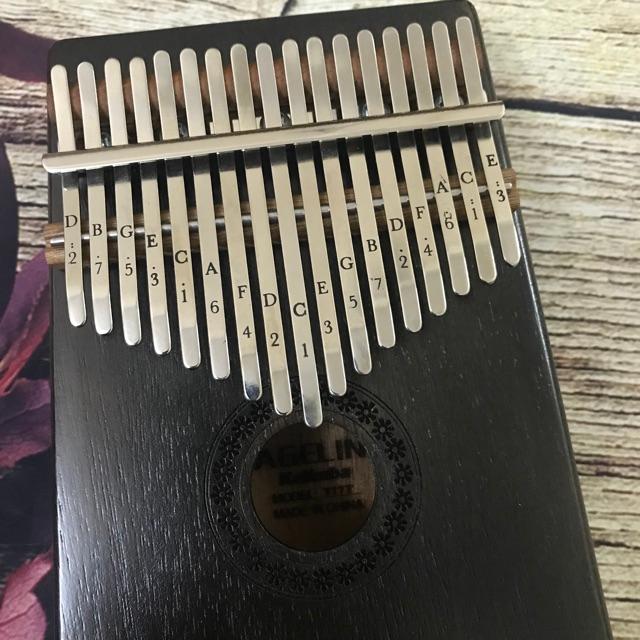 (RẺ VÔ ĐỊCH) ĐÀN KALIMBA AGELIN 17 PHÍM MÀU GỖ ĐEN NÂU