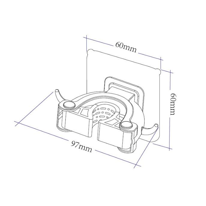 Giá treo cây lau nhà/ chổi gắn tường tiện dụng siêu chắc - Loại tốt