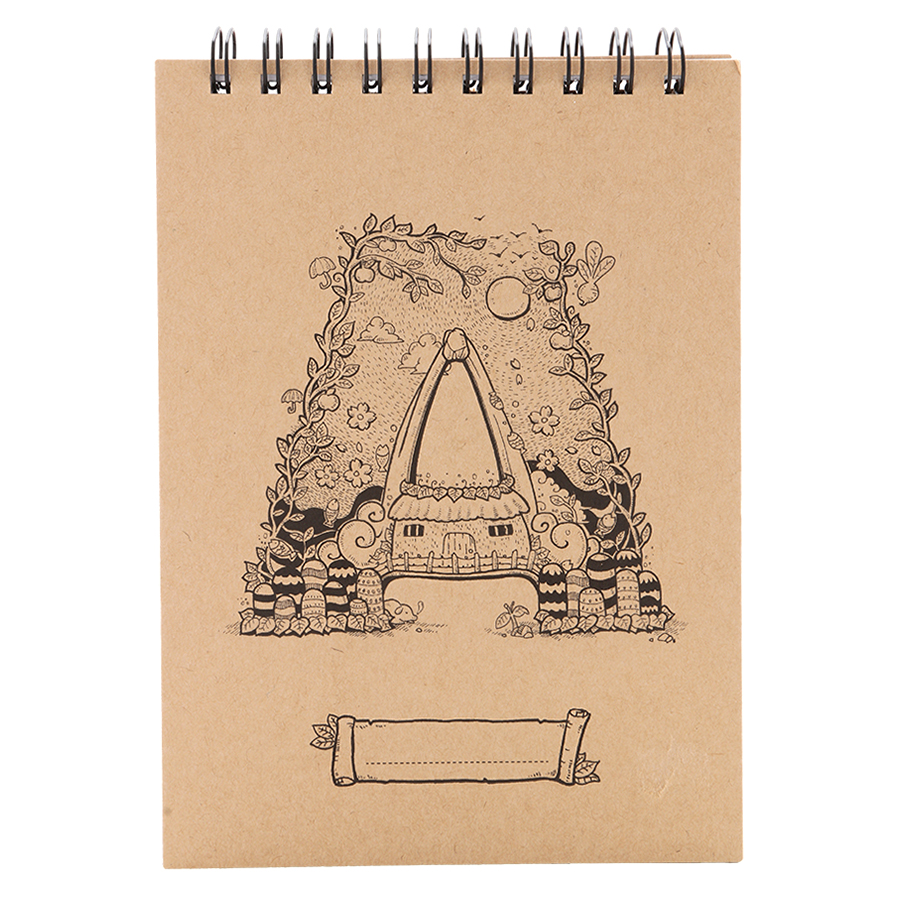 Sổ Sketchbook Alphabet S 80 Trang Mimemo - Mẫu Ngẫu Nhiên (14.8 x 21 cm)