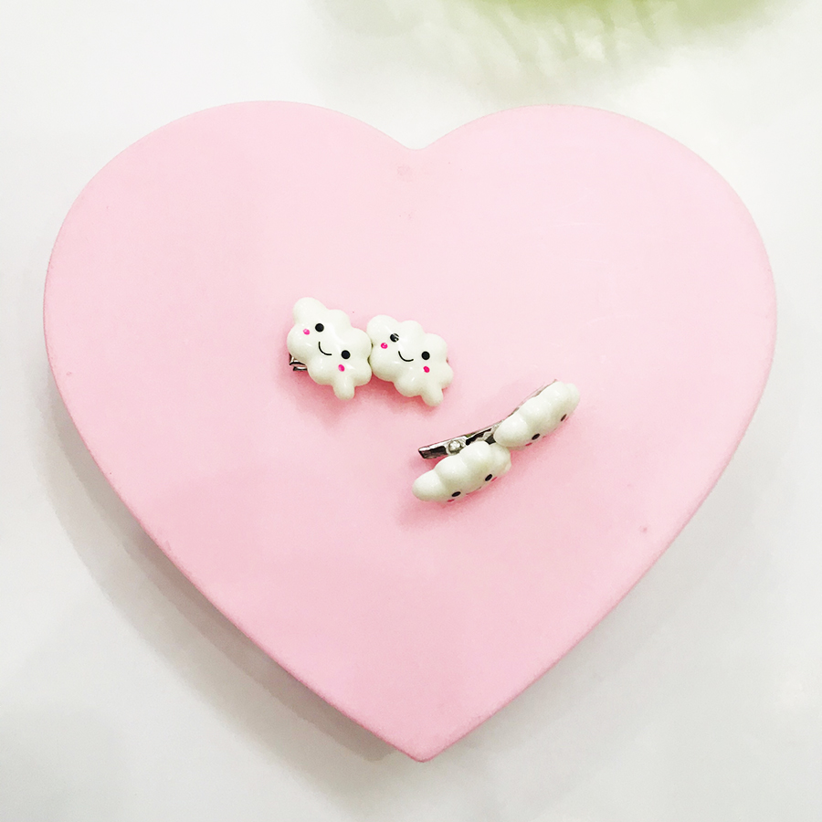 Kẹp tóc nữ set 2 chiếc đám mây ngộ nghĩnh