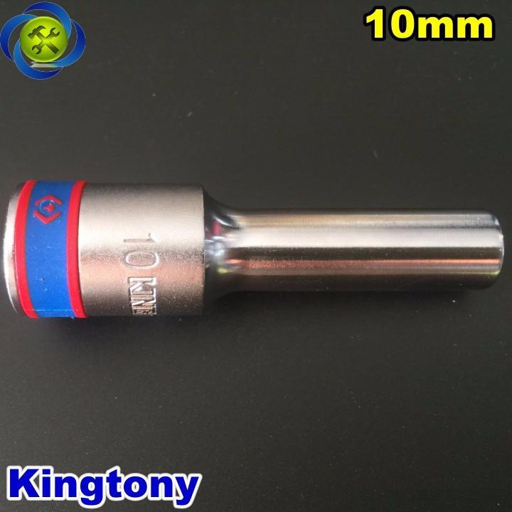 Tuýp 10mm 1/2 Kingtony 423510M loại dài 6 cạnh màu trắng