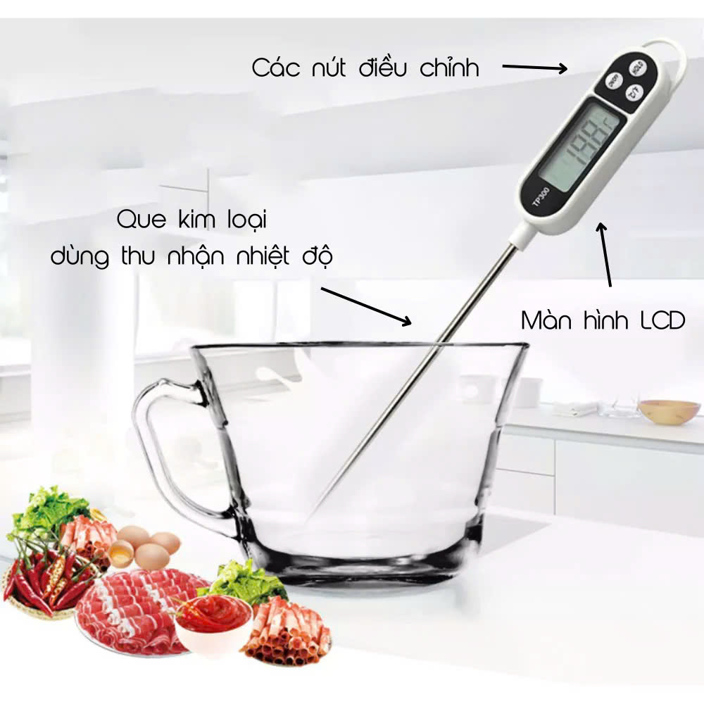 Nhiệt Kế Đo Nhiệt Độ Sữa và Đồ Ăn Cho Bé Nhiệt kế đo thực phẩm