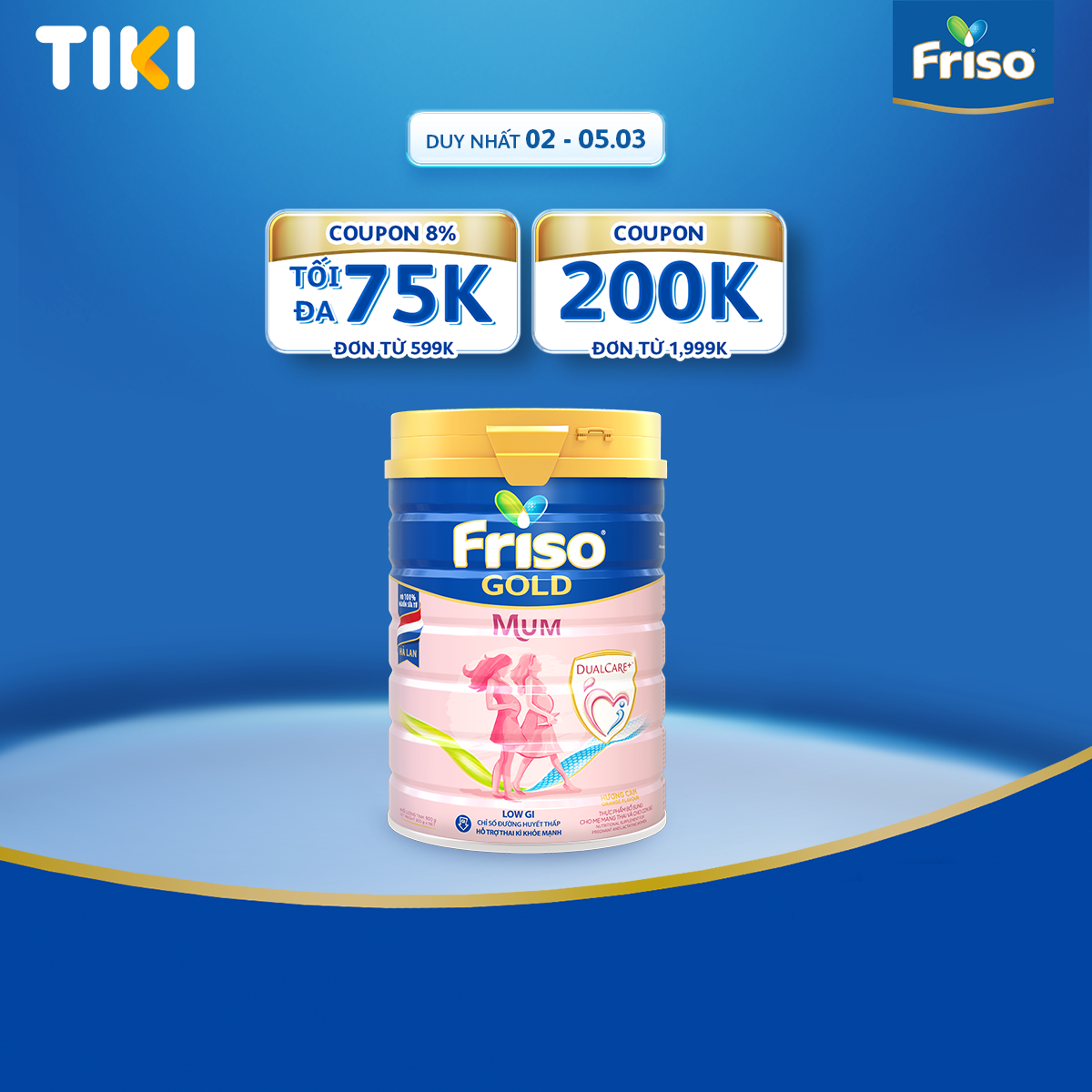 Sữa Bột Friso mum Gold Hương Cam 900g
