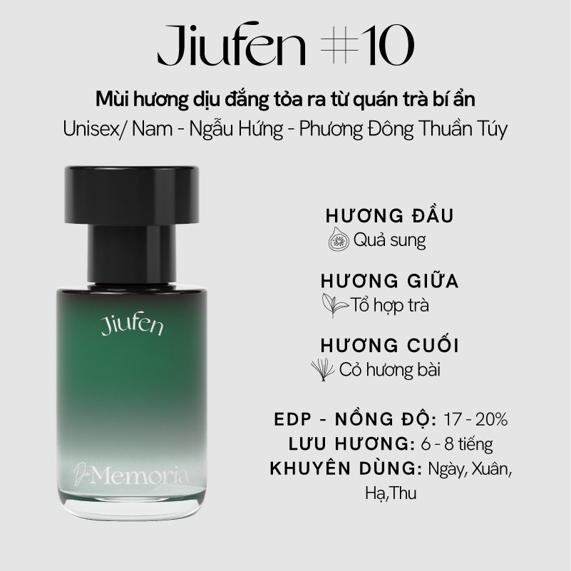 Nước hoa Hàn Quốc De Memoria 30ml - BST Ký Ức Bất Tận mùi hương Phương Đông lắng đọng