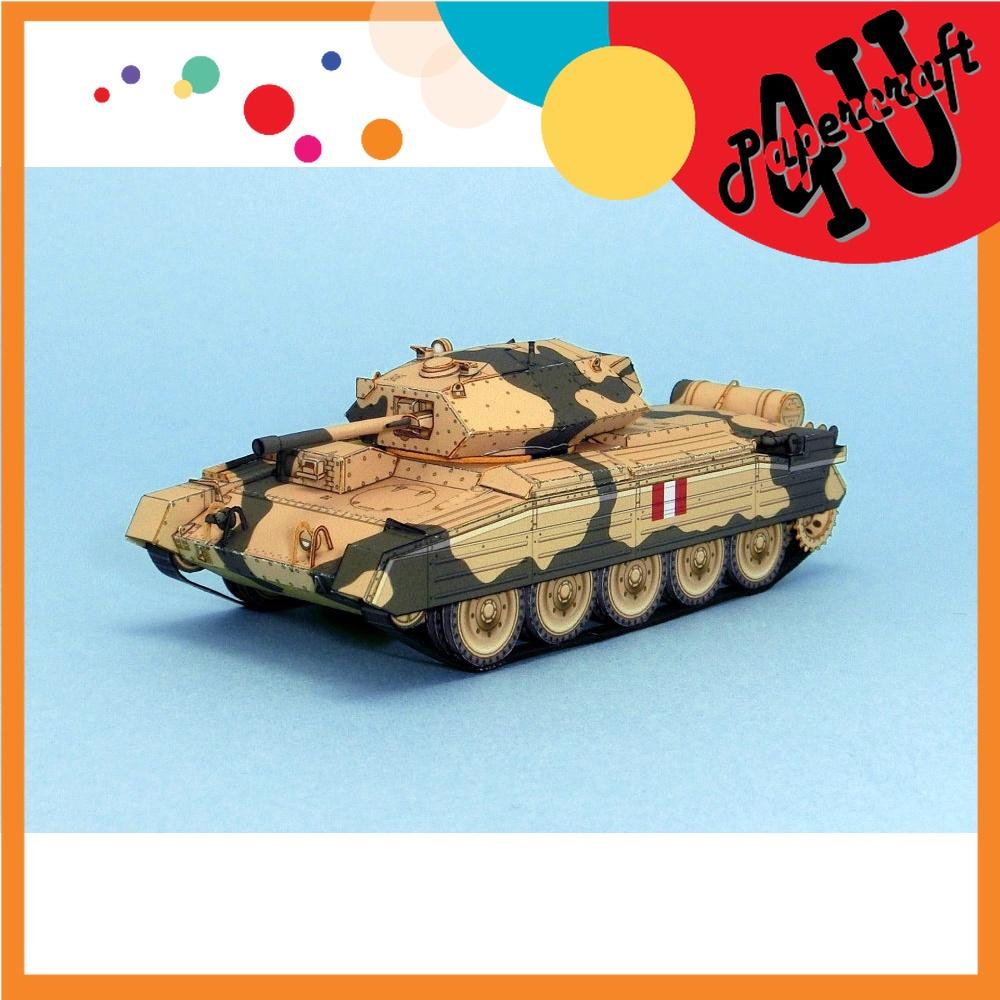 Mô hình giấy xe tank Crusader MkIII tỉ lệ 1/72