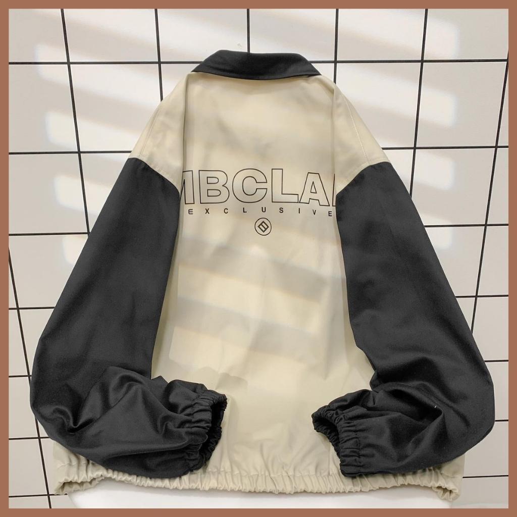 Áo Khoác Jacket Form Rộng BMO Phong Cách Ulzzang vải kaki mèm mịn, Form Rộng Unisex Phong Cách Ulzzang Áo bomber bóng chày nam nữ phối viền tay áo
