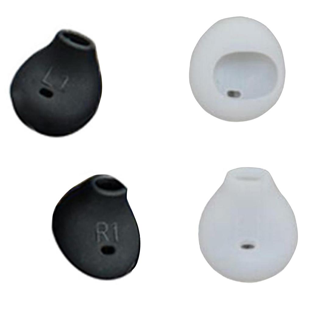 2 Pairs Silicone Ear Pads Cover Earphone Earbud Anti-slip for Samsung S6/S7