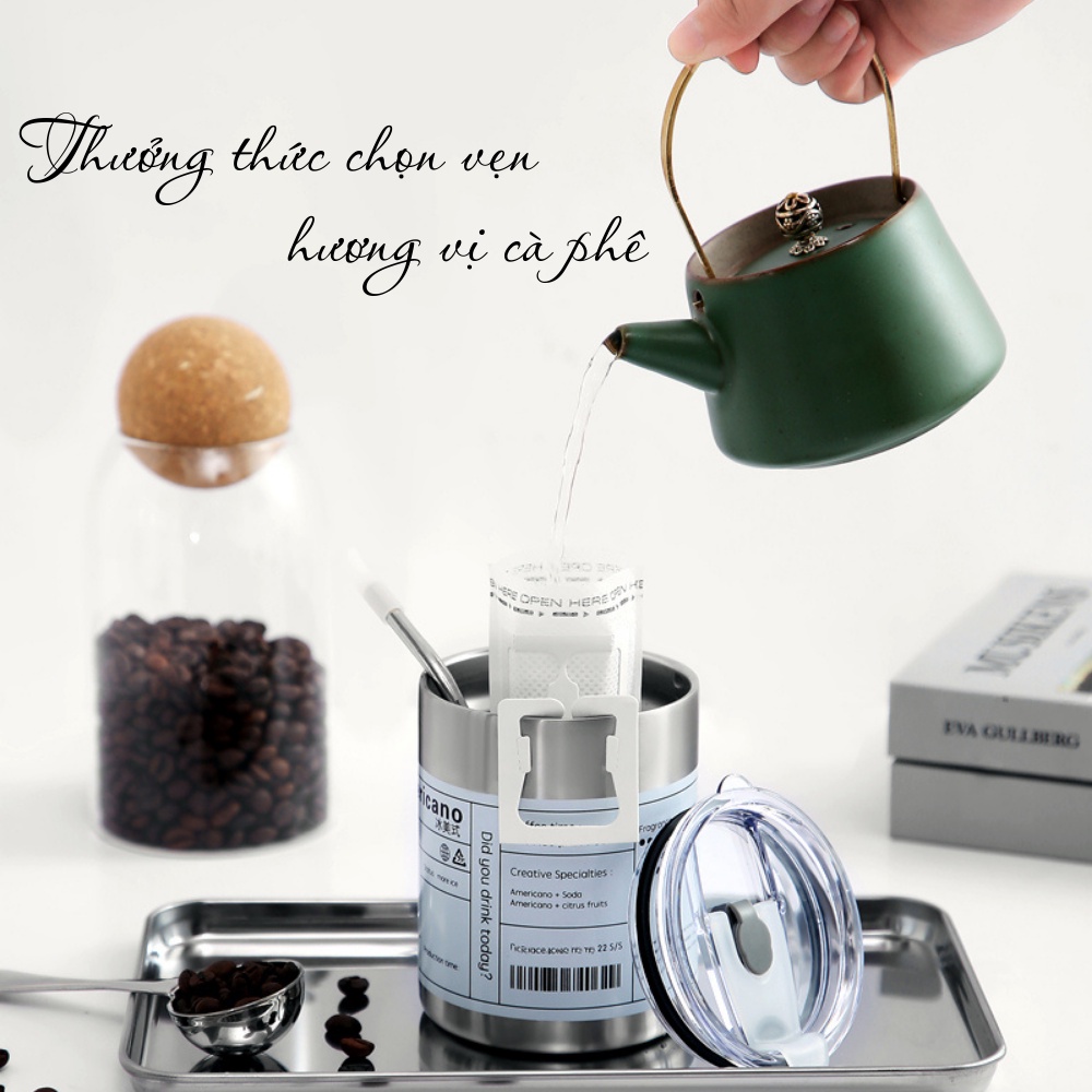 Cốc giữ nhiệt có ống hút, ly giữ nhiệt 600ml, chất liệu inox 304 chống gỉ, đảm bảo an toàn khi sử dụng hằng ngày