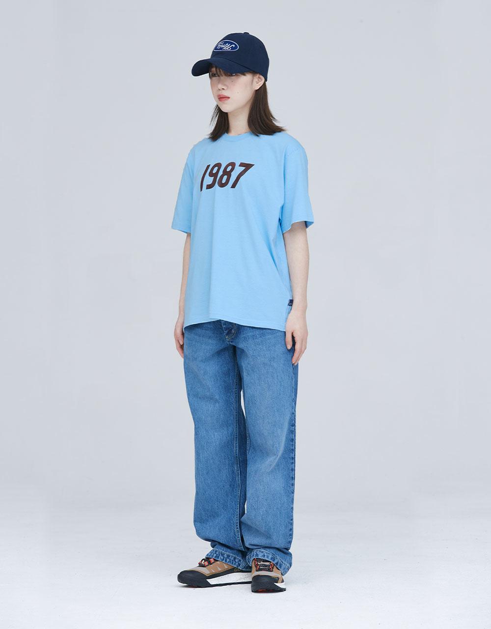 Áo thun 21SS Mmlg 1987 HF-T (Baby Blue) tay ngắn cổ tròn - cho nam, nữ, unisex