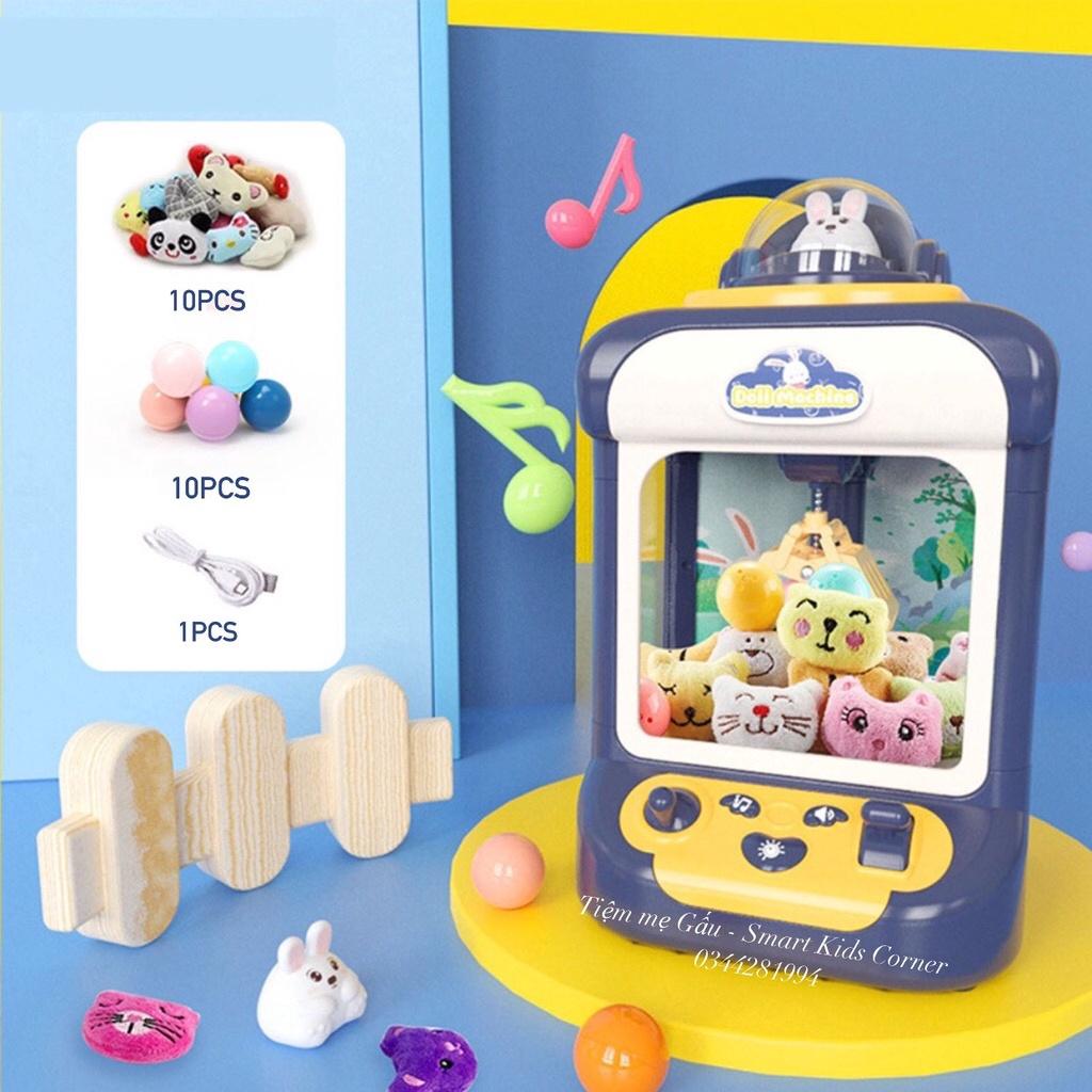 ĐỒ CHƠI MÁY GẮP GẤU MINI CLAW MACHINE PHIÊN BẢN MỚI KÈM 10 BÓNG VÀ 10 GẤU CÓ ĐÈN, NHẠC CHO BÉ CỰC HẤP DẪN