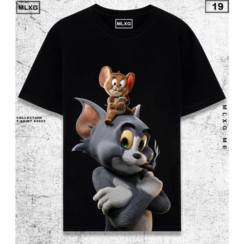 ÁO THUN UNISEX NAM NỮ mèo chuột tom jerry