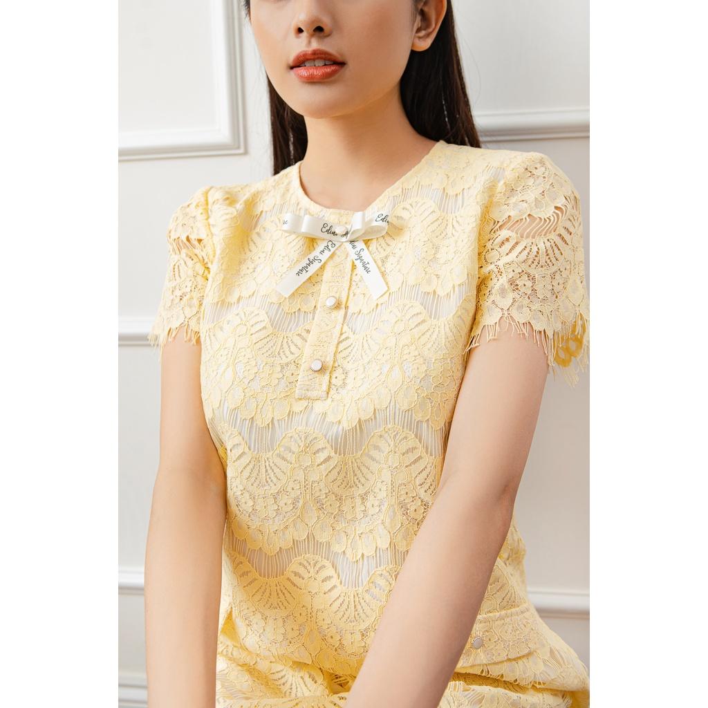 Đầm ren dáng suông đính nơ EDINI - D1464