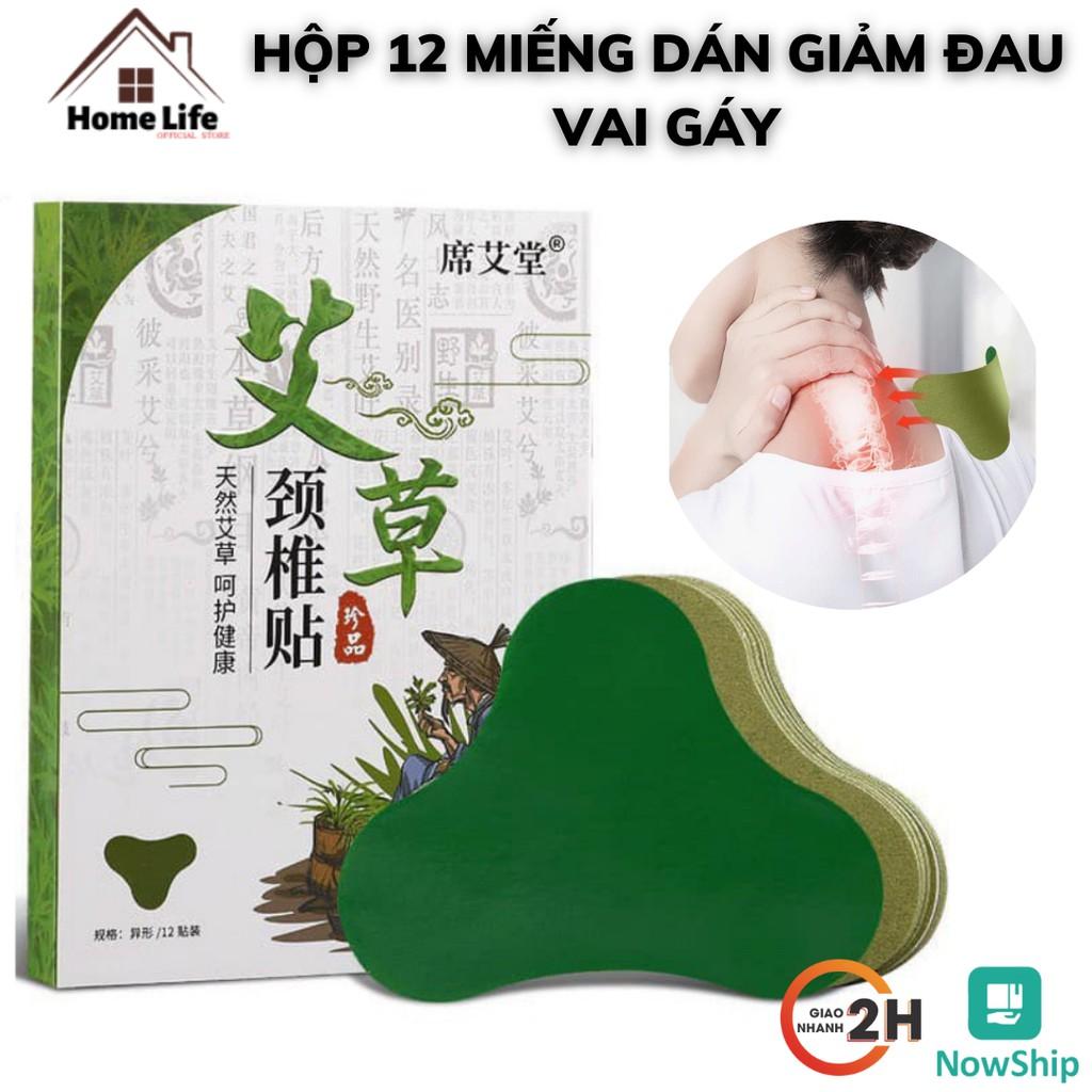 Hộp 12 Miếng Dán Vai Gáy Đông Y Thảo Dược, Giảm Đau Hiệu Quả