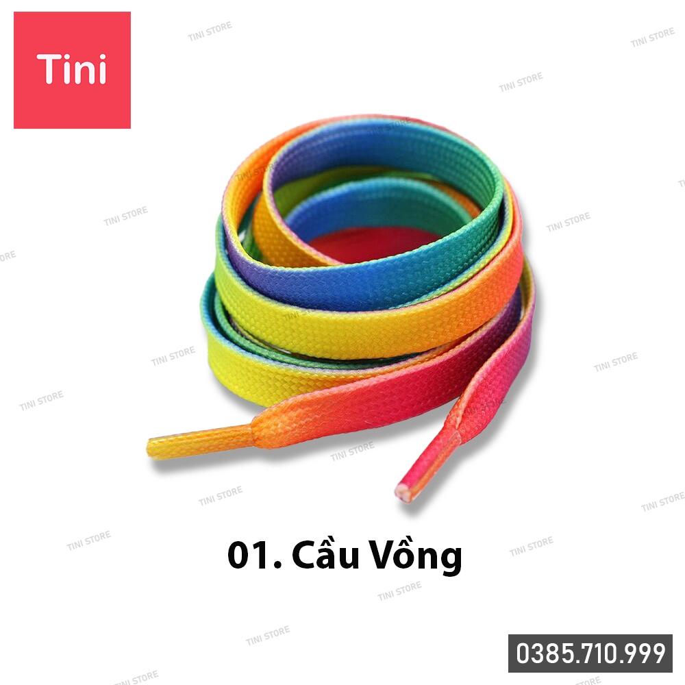 Bảng 9 màu dây giày họa tiết cao cấp