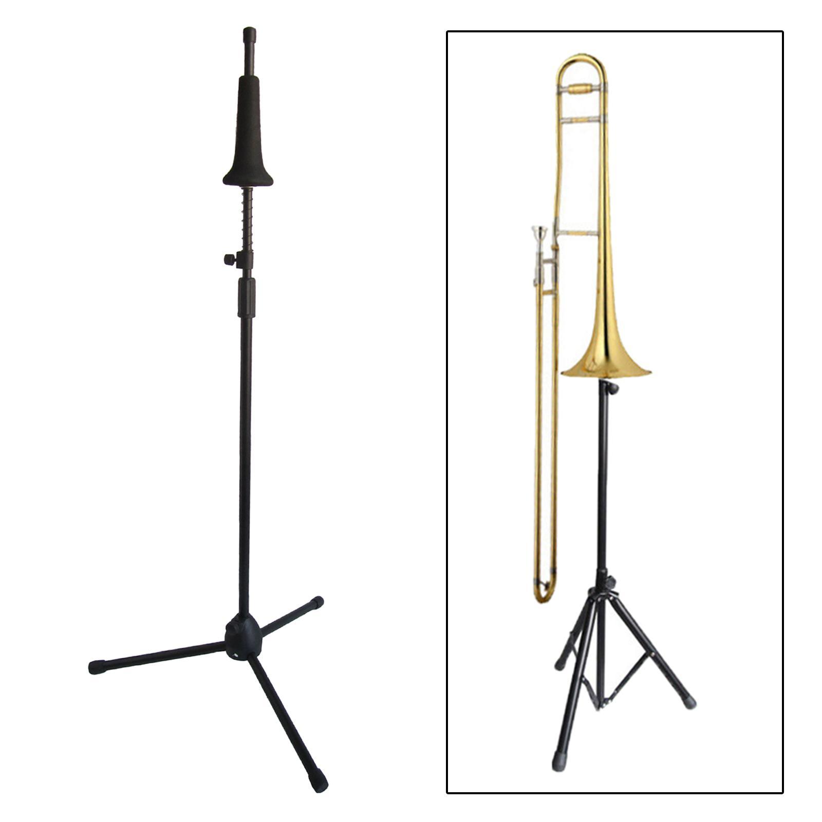 Trombone Stand Tripod Base Portable Professional for Tenor Trombone Learning