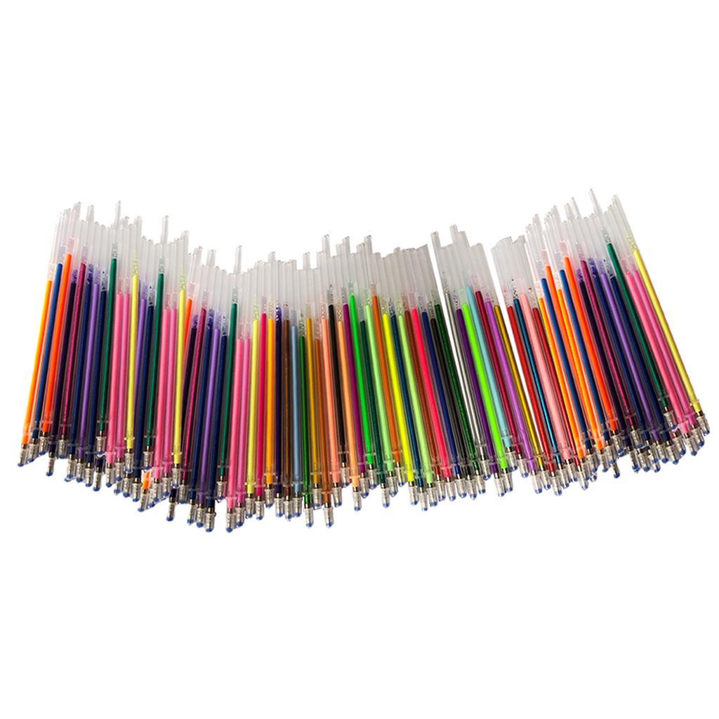 0.8mm Fluorescence Neon Gel Pen Refill Non-toxic Colorful Replacement Art Marker
