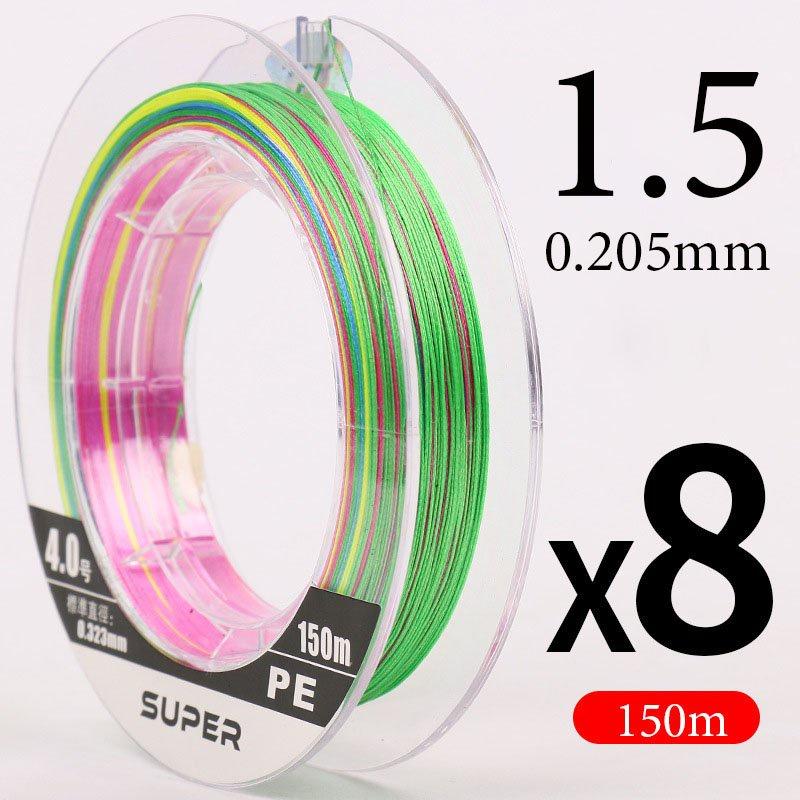 Dây câu cá dù câu lure X8 Super MAX siêu bền mềm mịn dài 150m dù câu cá chất lượng DC6