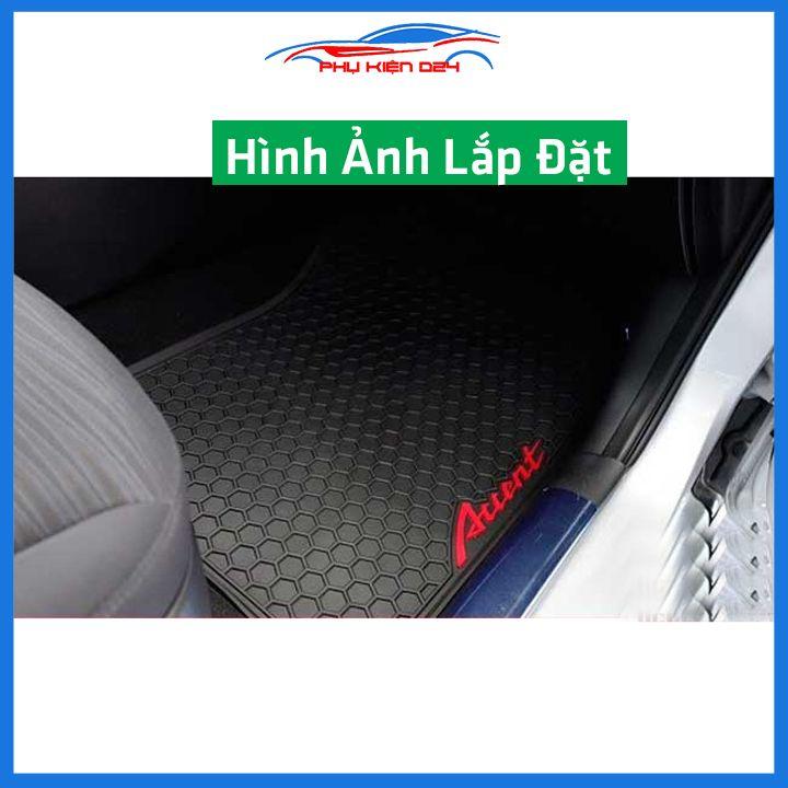 Lót sàn ô tô cao su cho Accent 2018-2019-2020-2021-2022 không mùi chống trơn trượt