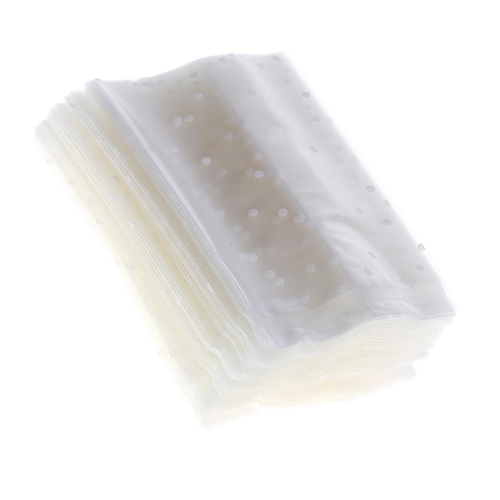 Set 100 Túi Đựng Bánh Quy / Kẹo Bằng Nhựa Trong Suốt Không Độc & Không Mùi
