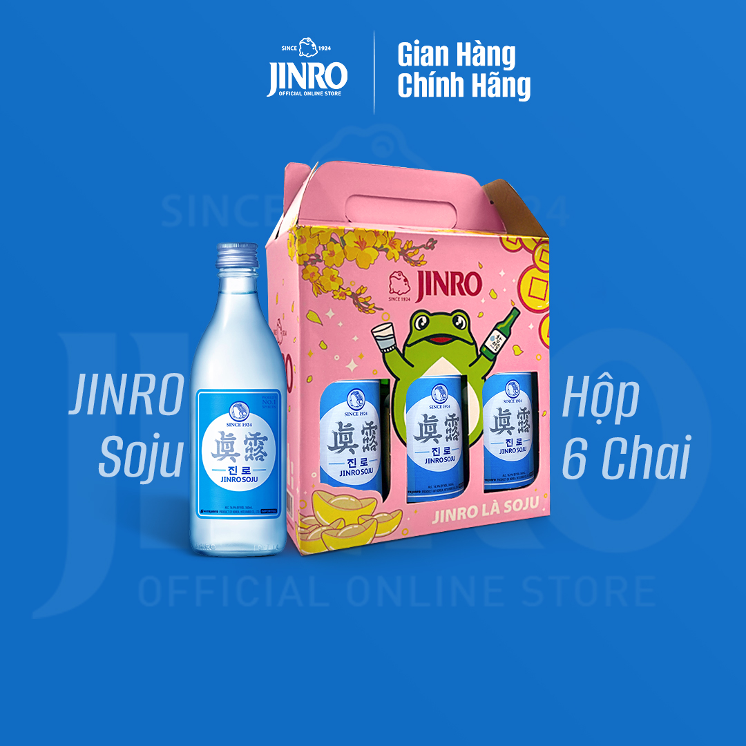 [CHÍNH HÃNG] Soju Hàn Quốc JINRO IS BACK - Combo 6 chai