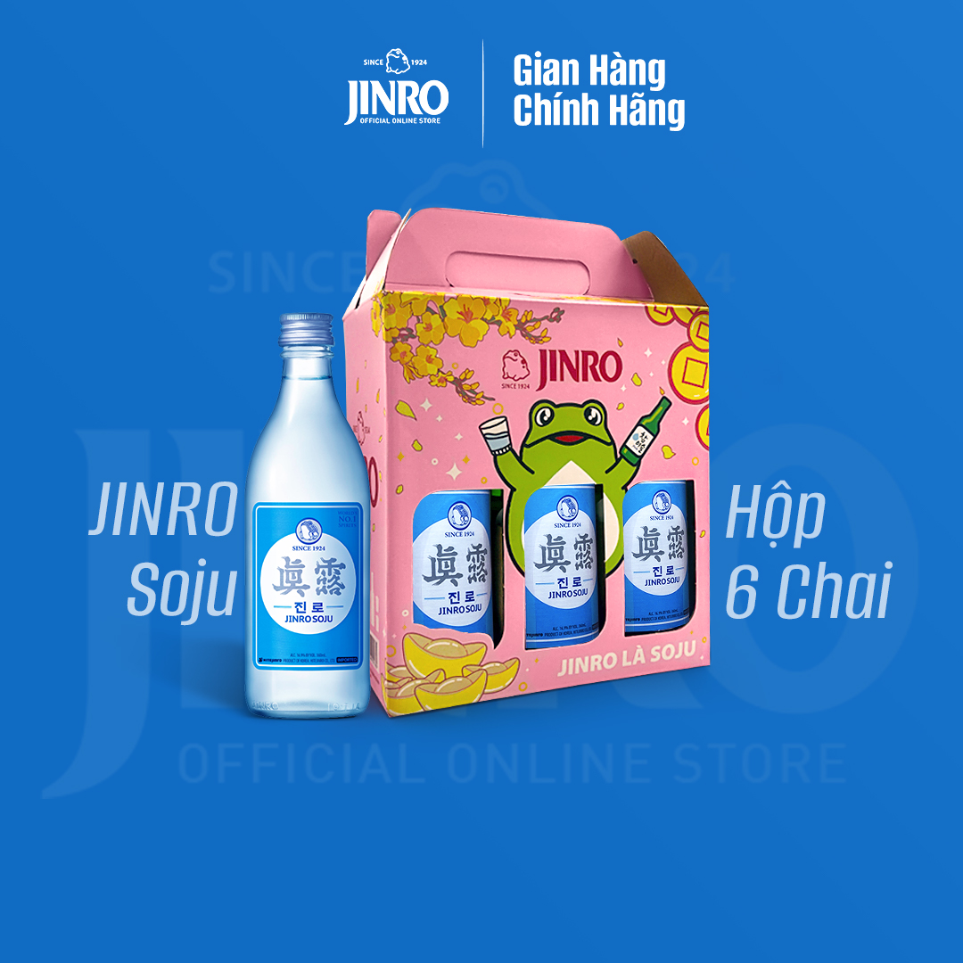 [CHÍNH HÃNG] Soju Hàn Quốc JINRO IS BACK - Combo 6 chai