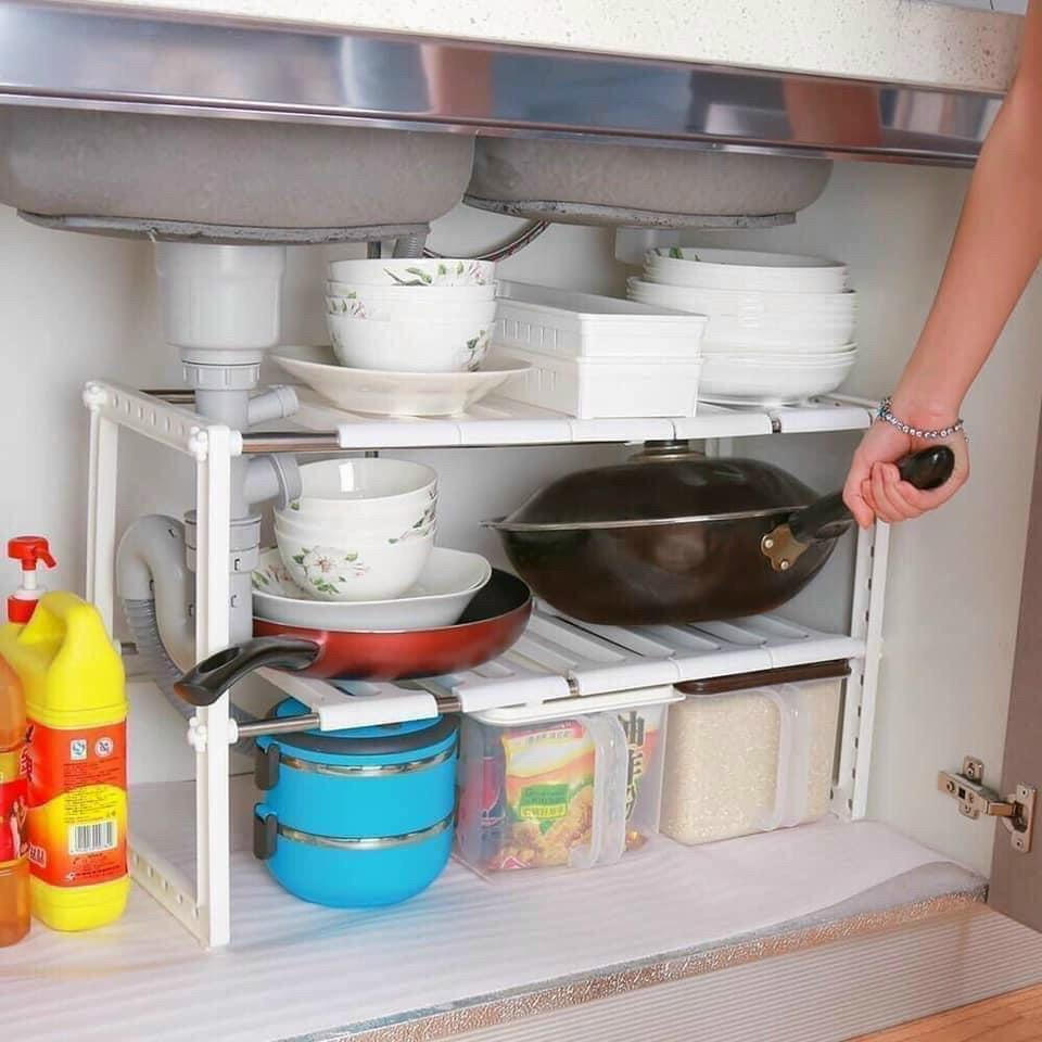 KỆ GẦM BẾP ,KỆ CO GIÃN 2 TẦNG ĐA NĂNG TIỆN DỤNG