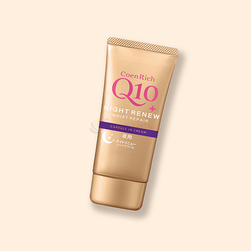 Kem cấp ẩm da tay chuyên sâu ban đêm CoenRich Q10+ Night Renew Capsule In Cream (80g) - Hàng chính hãng