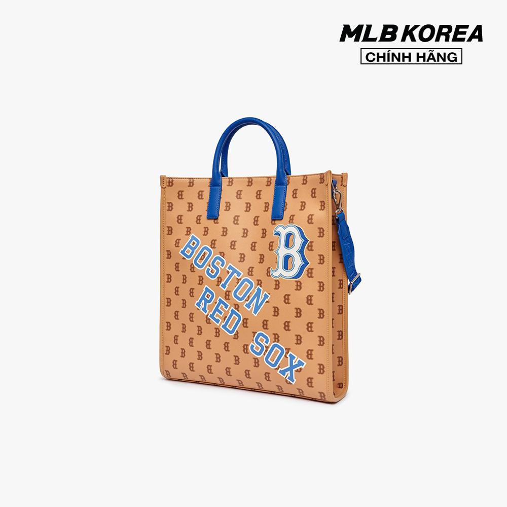 MLB - Túi tote unisex chữ nhật Monotive Coated Canvas Vertical 3AORM053N