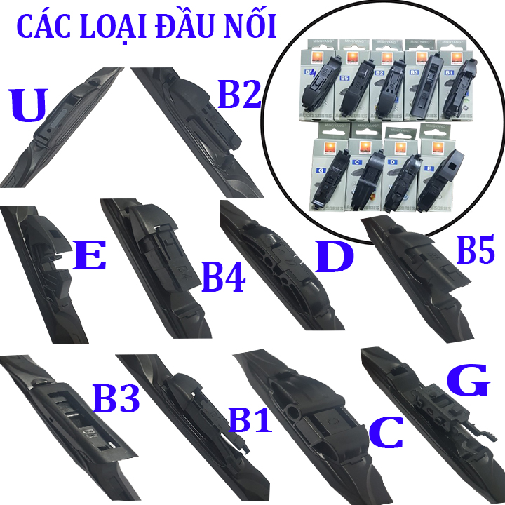 Bộ 2 thanh gạt nước mưa ô tô đa năng Nano cao cấp dành cho hãng xe Toyota: Camry-Altis-Yaris-Fortuner-Vios-Hilux-Innova-Land Cruiser-Avalon-Previa