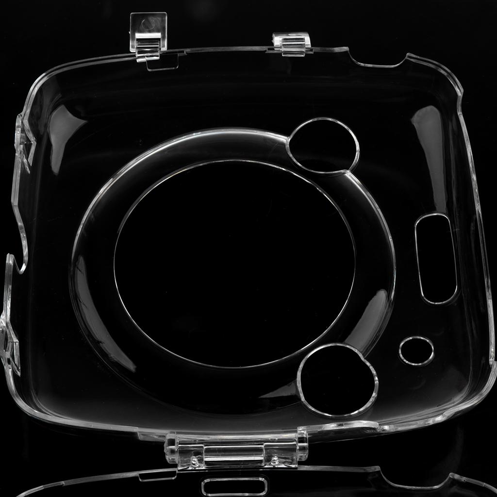 Clear Hard Case w/Shoulder Strap for Instax Square SQ10 Camera