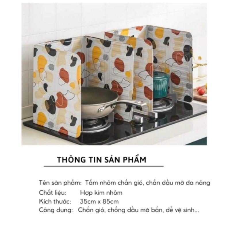 Vách Ngăn Tấm Chắn Chống Văng Dầu Mỡ Giữ Gìn Vệ Sinh Bếp Họa Tiết Nhiều Hình dễ dàng vệ sinh