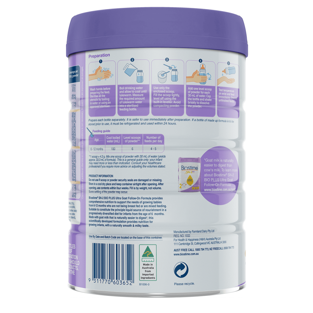 Sữa Dê Biostime Số 2 (trẻ từ 6-12 tháng)