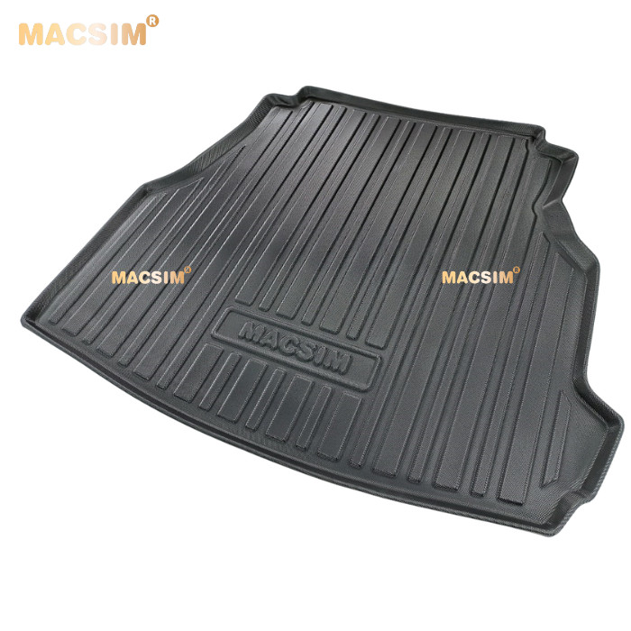 Thảm lót cốp Mercedes C-Class 2022+ nhãn hiệu Macsin chất liệu tpv cao cấp màu đen