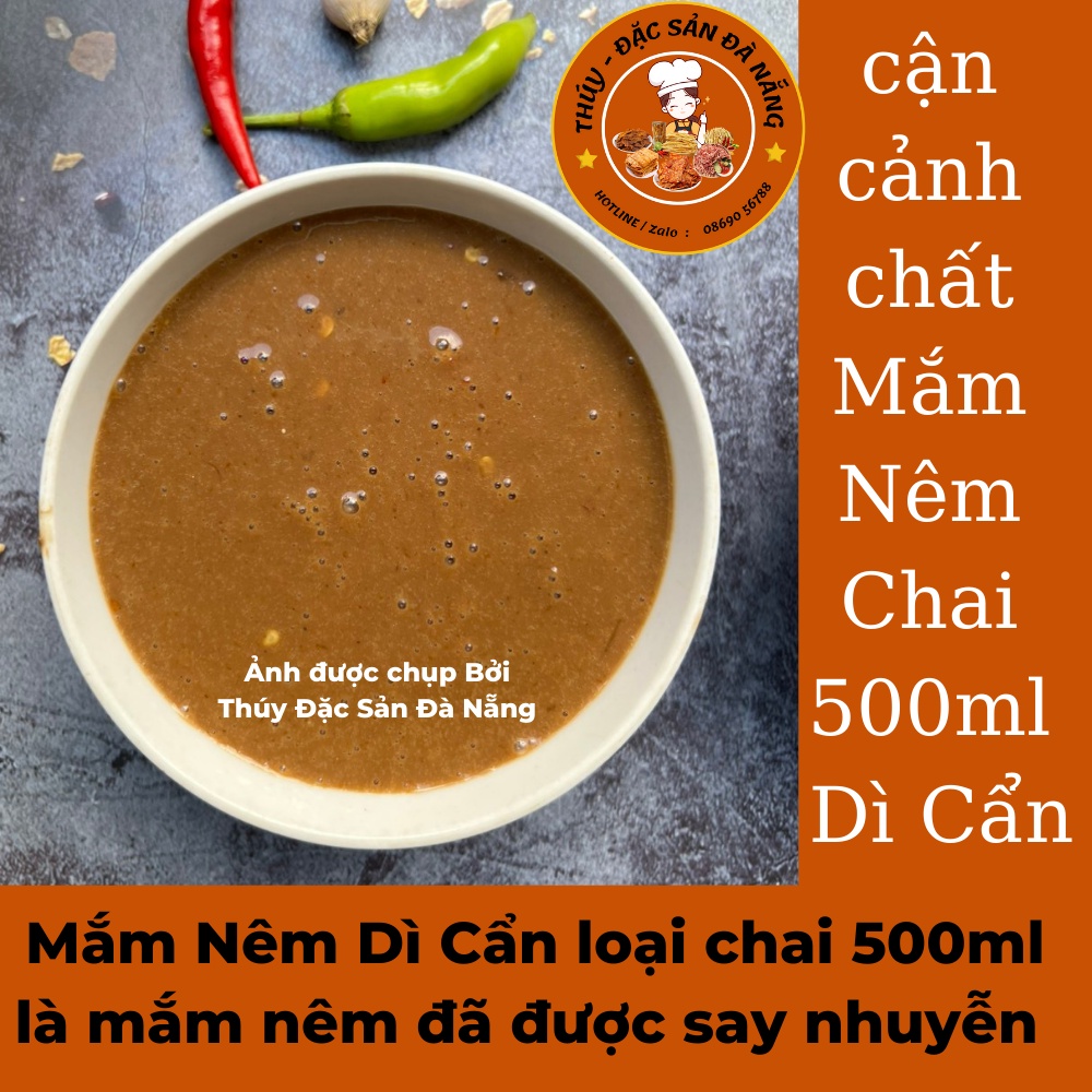 CHAI 500ML MẮM NÊM CHAI DÌ CẨN ĐẶC SẢN NỔI TIẾNG ĐÀ NẴNG, MÓN MẮM ĐỘC ĐÁO MIỀN TRUNG HƯƠNG VỊ ĐẬM ĐÀ