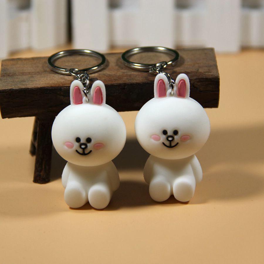 Móc khóa thỏ Cony/ gấu Brown đáng yêu - Móc chìa khóa đôi độc đáo Duashop