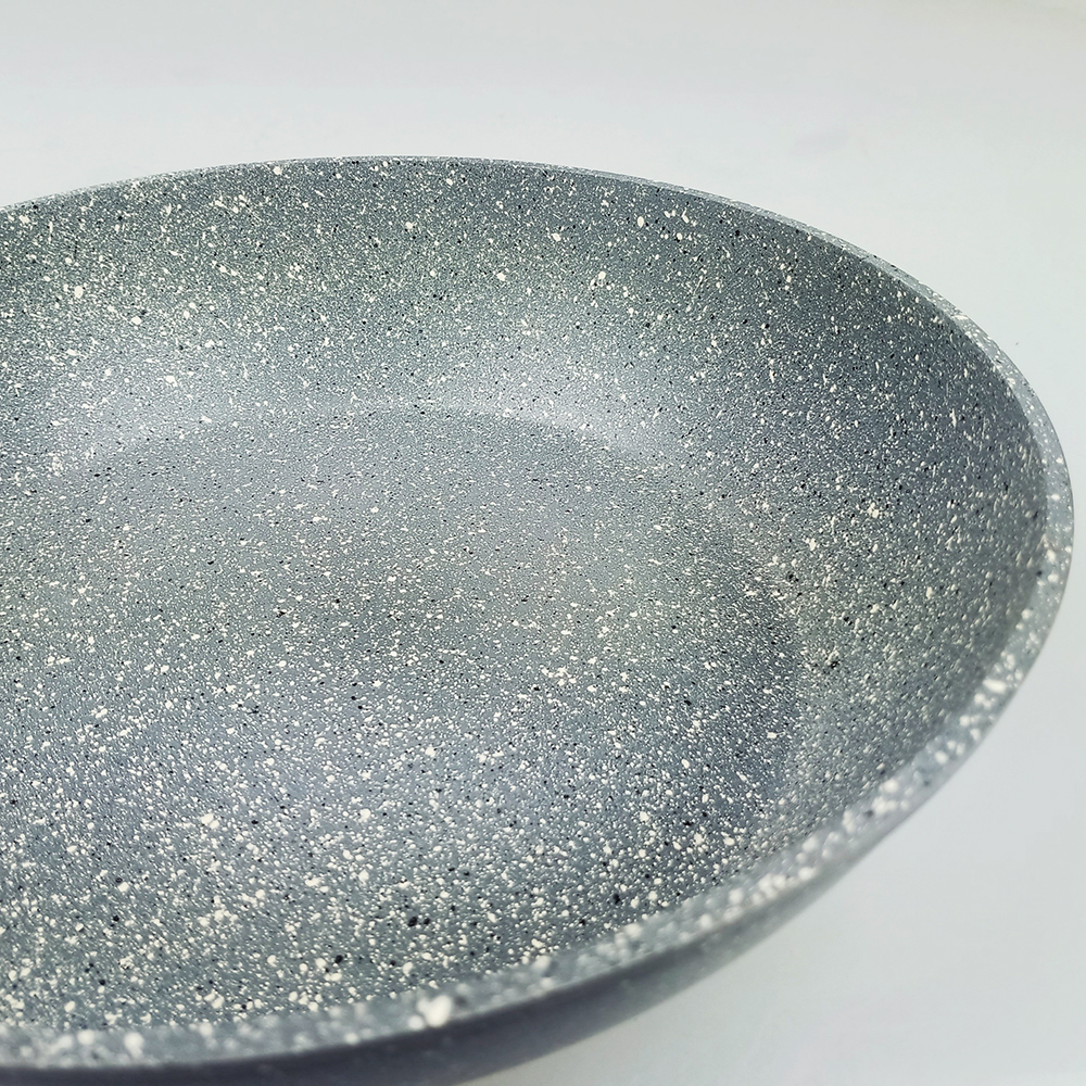 Chảo chống dính vân đá Greencook GCP01 - GCP02 nhiều size dùng được trên bếp gas, bếp hồng ngoại, bếp từ - Hàng chính hãng